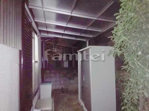 香芝市 エクステリア工事 洗濯干し屋根 フラットテラス屋根 1階用 F型