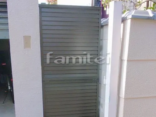 堺市南区 エクステリア工事 目隠しフェンス塀 LIXILリクシル プレスタ8型 TOEXトエックス