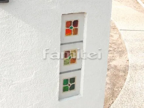 大津市 外構工事 新築ナチュラル オープン外構 玄関まわり 門柱 アプローチ　駐車場ガレージ床 土間コンクリート 目隠しフェンス塀