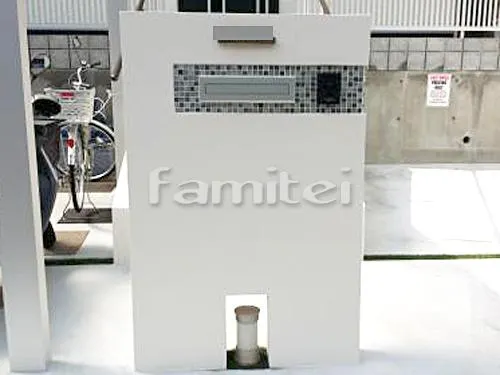 羽曳野市 外構工事 新築オープン外構 玄関まわり 門柱 照明 ポスト アプローチ 手すり カーポート 土間コンクリート 落下防止フェンス塀