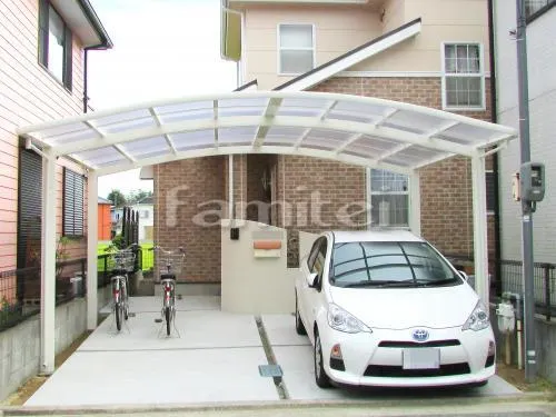 リフォームナチュラル オープン外構 洋風門柱 フィックスフェンス 水受け 郵便受けポスト インターホンカバー