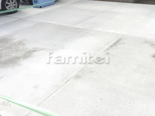 藤井寺市 外構工事 新築ベーシック オープン外構 玄関まわり 機能門柱 LIXILリクシル ファンクションユニット ウィルモダン TOEXトエックス ピンコロ石囲い 土留め化粧ブロック ユニソン シャモティ ガレージまわり カーポート プライスポート 1台用(単棟) R型アール屋根 駐車場ガレージ床 土間コンクリート 伸縮目地