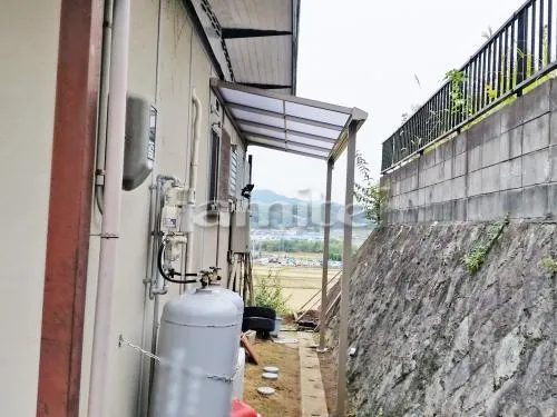 加東市 エクステリア工事 雨除け屋根 フラットテラス屋根 1階用 F型