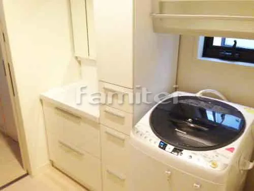 木津川市 水まわり工事 洗面化粧台 TOTO オクターブ 洗面収納 トールキャビネット