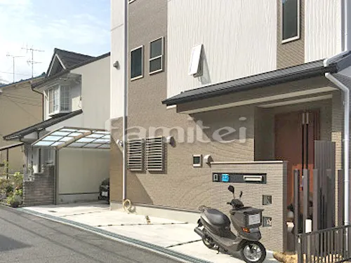 大津市 新築シンプル オープン外構