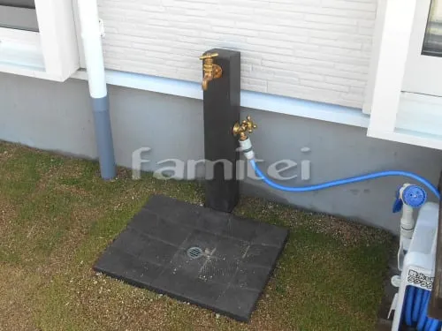 木津川市 リフォーム庭園工事 お庭リフォーム外構 土間コンクリート 花壇 目隠しフェンス 雨除け屋根 立水栓 サイクルポート ベランダ屋根