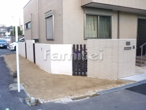 東大阪市 新築シンプル オープン外構