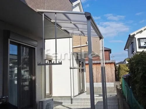 自転車バイク屋根 YKKAP レイナポートグランミニ 駐輪場屋根 サイクルポート R型アール屋根 雨除け屋根 YKKAP ヴェクターテラス屋根(ベクター) 1階用 F型フラット屋根 物干し タイルデッキ LIXILリクシル グレイスランド300角 階段ステップ1段