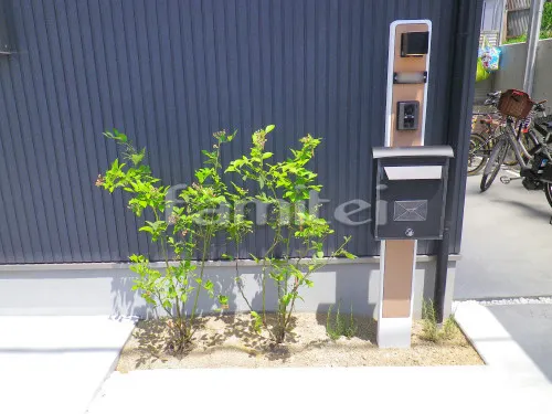 大阪市住吉区 シンボルツリー ブルーベリー 植栽 落葉樹 低木 ローズマリー