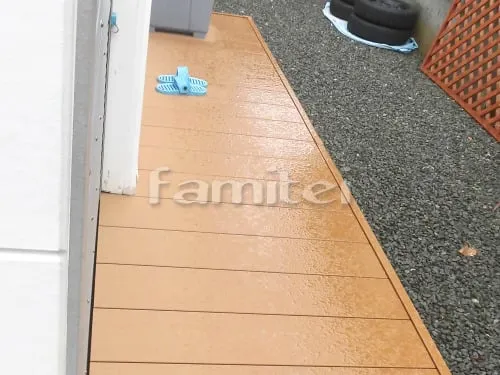 和歌山市 エクステリア工事 人工木ウッドデッキ YKKAP リウッドデッキ200 既存デッキ撤去