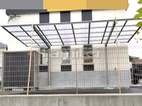 北葛城郡河合町 エクステリア工事 カーポート LIXILリクシル ネスカF 1台用(単棟) F型フラット屋根