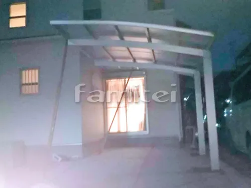 京都市左京区 エクステリア工事 カーポート YKKAP レイナポートグラン 1台用(単棟) R型アール屋根