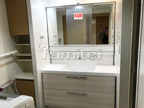 宝塚市 水まわり工事洗面化粧台 LIXILリクシル L.C.(エルシィ）W120