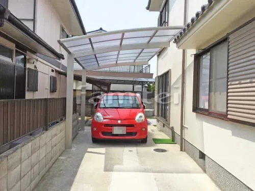 松原市 エクステリア工事 伸縮門扉 LIXILリクシル セレビューFA型 片開きタイプ アコーディオンゲート 既存ゲート解体撤去 カーポート YKKAP レイナポートグラン 1台用(単棟) R型アール屋根