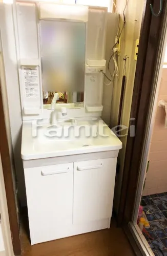 寝屋川市 水まわり工事 洗面化粧台 TOTO Vシリーズ