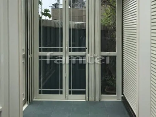 熊取町 エクステリア工事 ガーデンルーム LIXILリクシル NEW暖蘭物語 サンルーム スタイルAガラス F型フラット屋根 収納式網戸