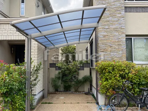 豊中市 エクステリア工事 カーポート LIXILフーゴR 1台