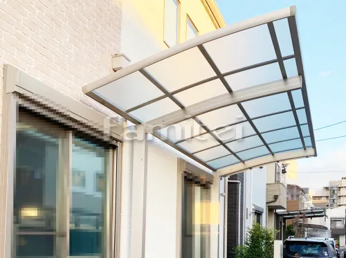 大阪市 エクステリア工事 カーポート YKKAP レイナポートグラン 1台用(単棟) R型アール屋根