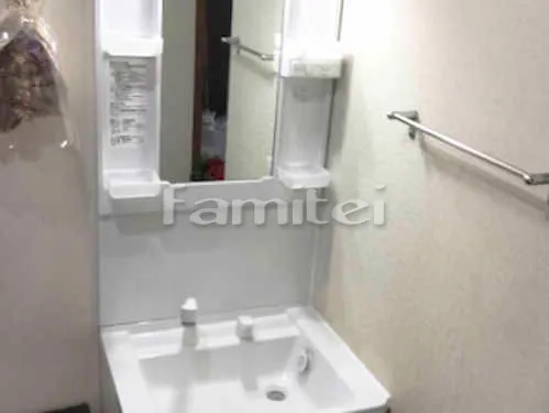 和泉市 水まわり工事 洗面化粧台 TOTO Vシリーズ 幅60