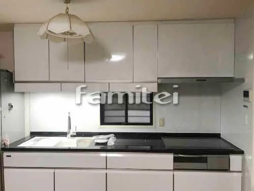 貝塚市 水まわり工事 システムキッチン レミュー 高級人造石 クォーツストーン ワークトップ ジュエルブラック ユニットバス タカラスタンダード プレデンシアプレミアム