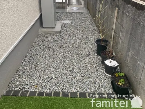 川西町 新築ベーシック オープン外構