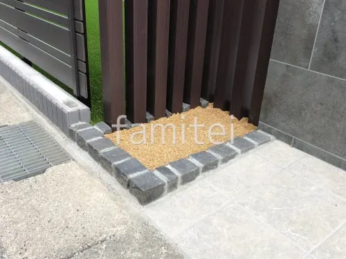 王寺町 新築シンプル クローズ外構