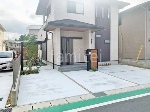 草津市 新築ベーシック オープン外構