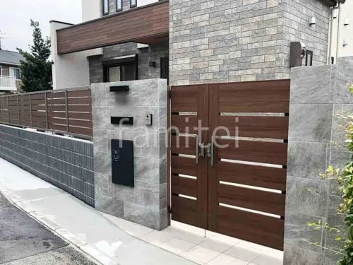 堺市 新築シンプル クローズ外構