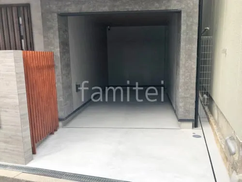 大阪市 新築シンプル オープン外構