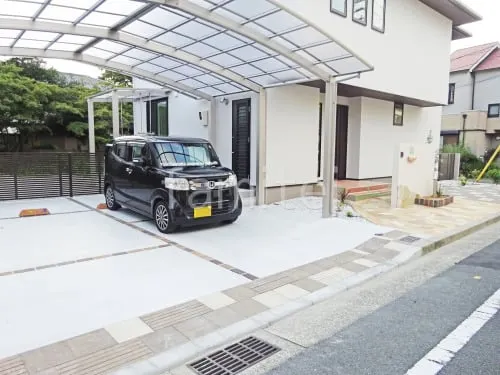 西宮市 新築ナチュラル オープン外構