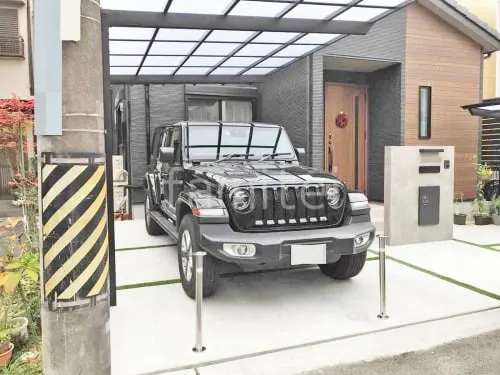 吹田市 新築シンプル オープン外構