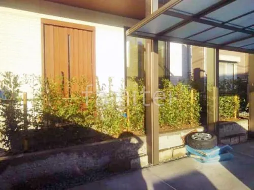 神戸市 新築シンプル セミクローズ外構