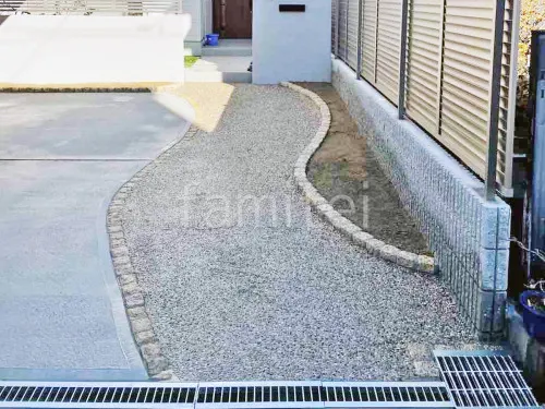 大阪市 新築シンプル オープン外構