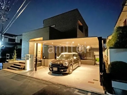 斑鳩町 新築シンプル オープン外構