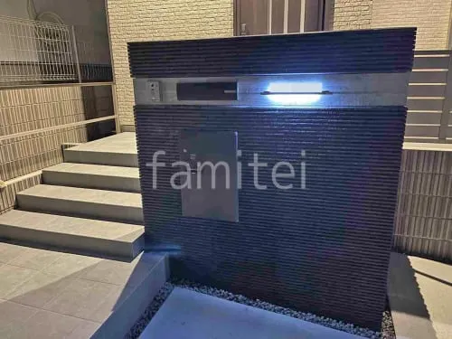 大阪狭山市 新築シンプル オープン外構