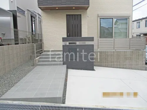 大阪狭山市 新築シンプル オープン外構