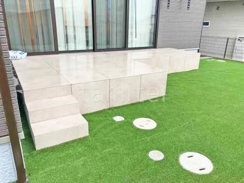 宝塚市 新築シンプル オープン外構