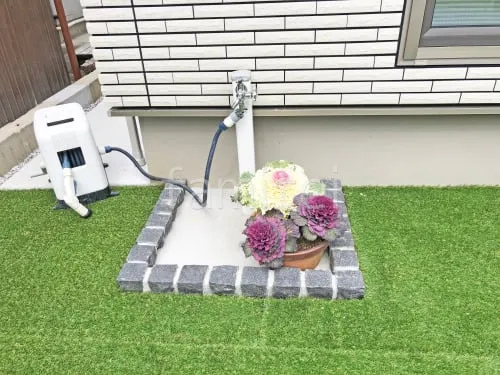 斑鳩町 新築シンプル クローズ外構