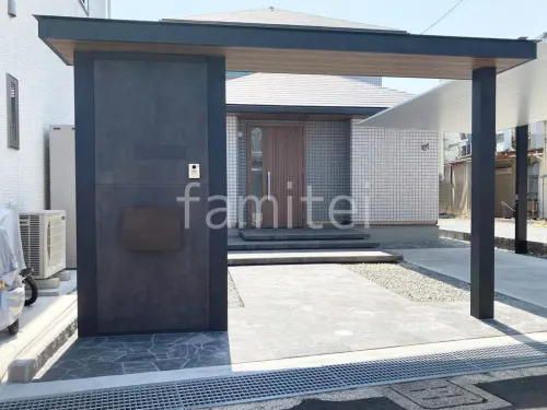 姫路市 新築シンプルオープン外構