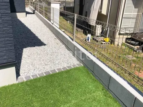 生駒市 新築シンプルオープン外構