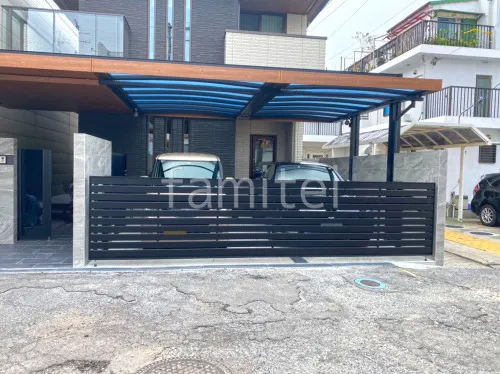 羽曳野市 新築シンプル クローズ外構