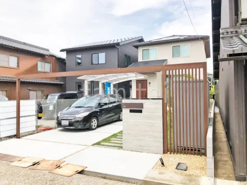 彦根市 新築シンプル オープン外構