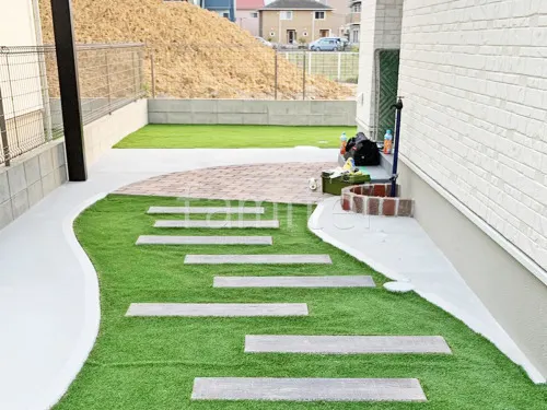 草津市 新築ベーシック オープン外構