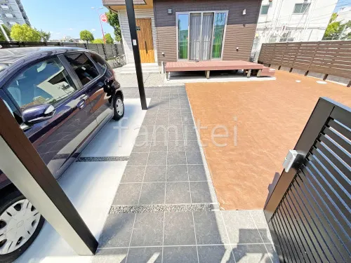 泉大津市 新築シンプル クローズ外構