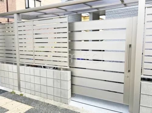 豊中市 新築シンプル オープン外構