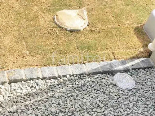 川西市 新築シンプル セミクローズ外構