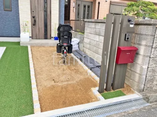 高槻市 新築ベーシック オープン外構