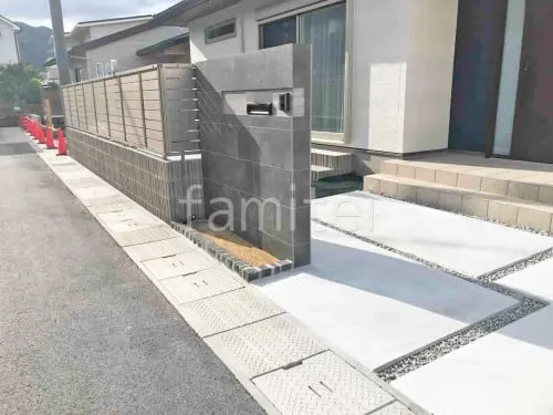 葛城市 新築シンプル オープン外構