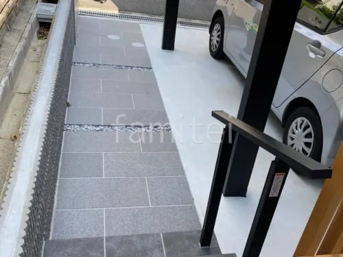 高槻市 新築シンプル オープン外構