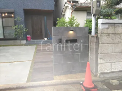 八尾市 新築シンプル オープン外構